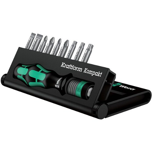Bitssats 1/4" WERA Kraftform Kompakt 10