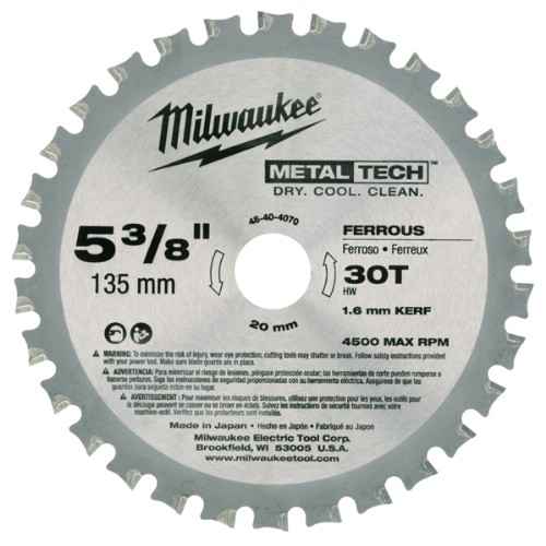 Cirkelsågklinga MILWAUKEE Metall