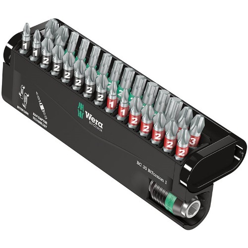 Bitssats 1/4" WERA Bit-Check 30 BiTorsion 1