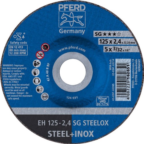 Kapskiva PFERD EHT SG STEEL Typ 41