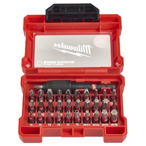 Bitssats 1/4" MILWAUKEE Shockwave Impact Duty 32 delar