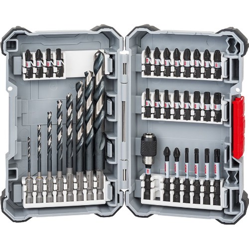 Bits- och borrsats 1/4" BOSCH Impact Control Pick and Click 35 delar