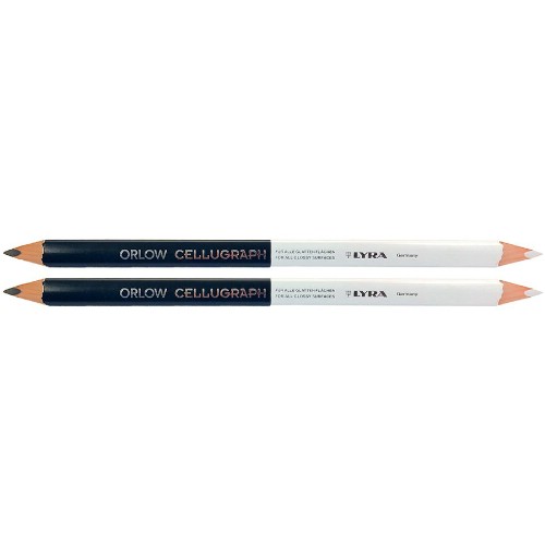 Märkpenna LYRA Cellugraph svart/vit 2-pack