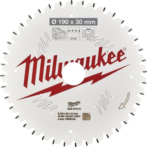Cirkelsågklinga MILWAUKEE Kap- och geringssåg Trä
