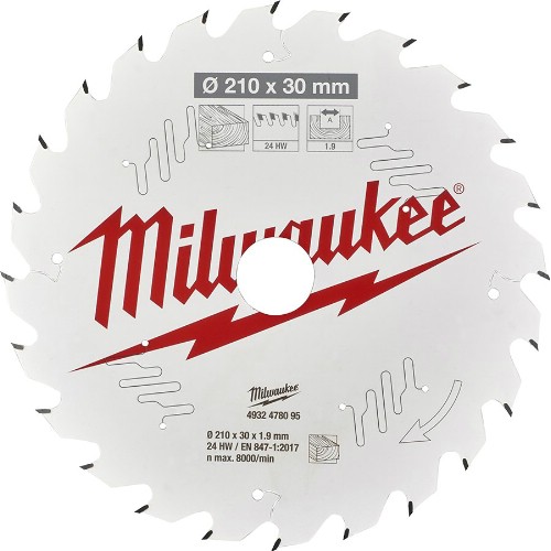 Cirkelsågklinga MILWAUKEE Bordssåg Trä