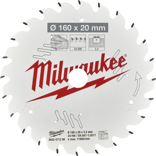 Cirkelsågklinga MILWAUKEE Cirkelsåg Trä