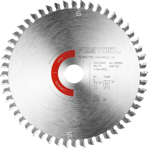 Cirkelsågklinga FESTOOL Laminate/HPL