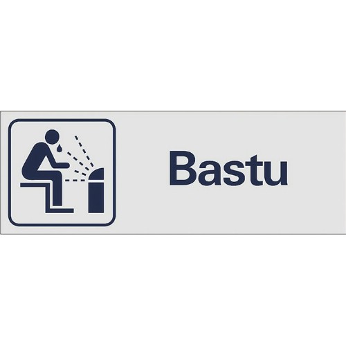 Skylt symbol bastu
