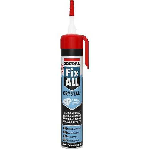 Lim- och tätningsmassa SOUDAL Fix ALL Crystal PressPack