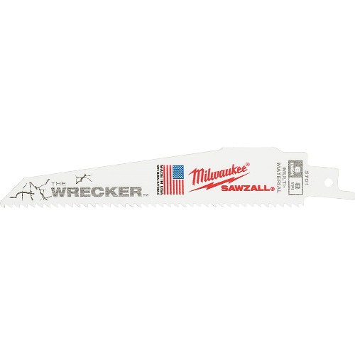 Tigersågblad MILWAUKEE Wrecker Metall/trä med spik