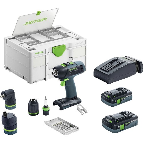 Borrskruvdragare FESTOOL T 18+3 HPC 4,0 I-Set 18 V