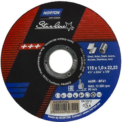 Kapskiva NORTON Starline Ultra Thin Typ 41