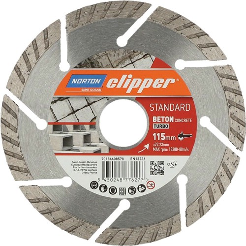 Diamantkapklinga NORTON Clipper Standard Concrete Turbo