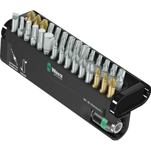 Bitssats 1/4" WERA Bit-Check 30 Universal 1