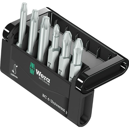Bitssats 1/4" WERA Bit-Check 6 Universal 2