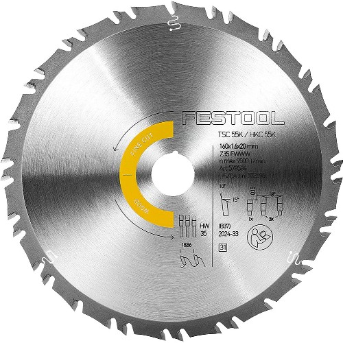 Cirkelsågklinga FESTOOL Wood Fine Cut