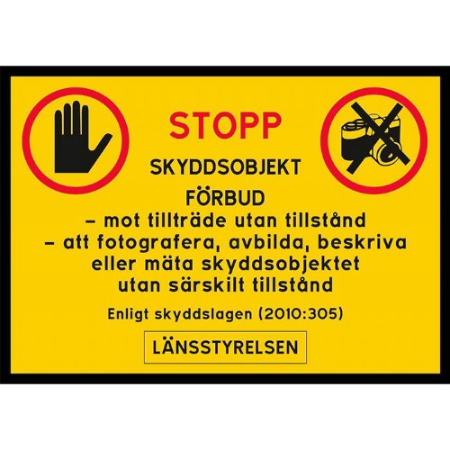 Skylt skyddsobjekt länsstyrelsen